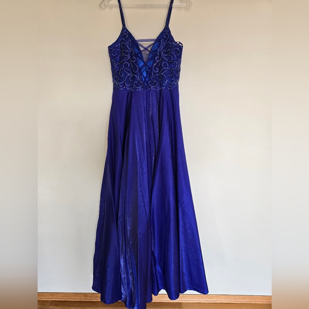 Elegant Blue Evening Gown Ed Young